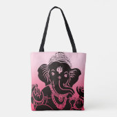 Sac rose/Fourre-tout d'Ombre Ganesh (Dos)