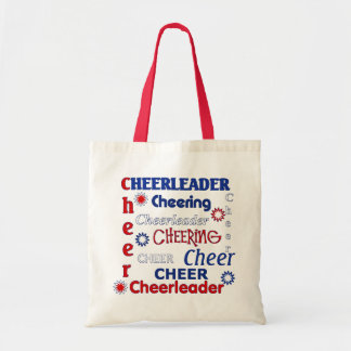 Sac rouge, blanc, et bleu de pom-pom girl