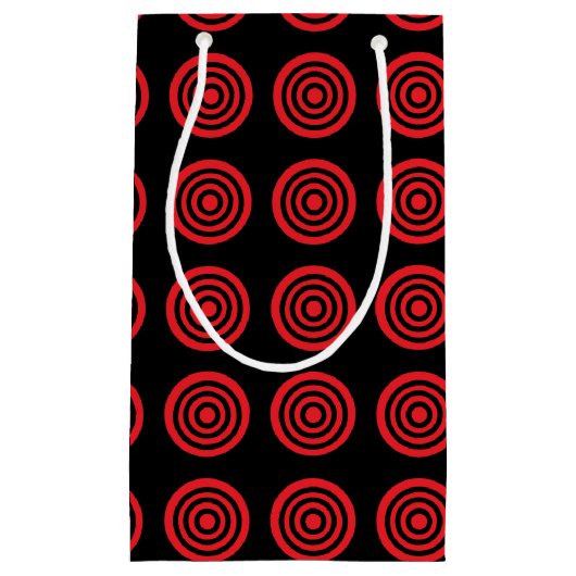 Sac rouge de cadeau de noir de boudine (Devant)