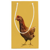 Sac rouge de cadeau de poulet de poule (Dos)