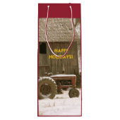 Sac rouge de cadeau de vin ou de cadeau de (Dos)