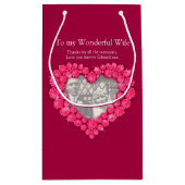 Sac rouge de photo d'anniversaire de mariage de (Dos)