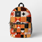 Sac rouge orange noir géométrique (Recto)