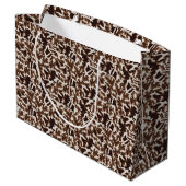 Sac Sac Cadeau Brun de Girafe (Dos Angle)
