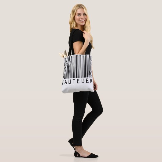 Sac "SAUTEUR" Code barre noir (Sur le modèle)