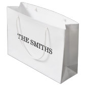 Sac Shopping avec Numéro Romain et Nom (Dos Angle)