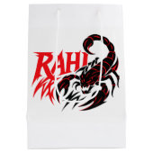Sac shopping blanc avec un design de scorpion styl (Dos)