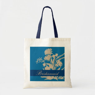Sac souvenir floral à mâcher bleu marine