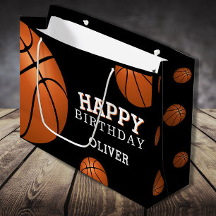 Sac Sports Basket-ball Joyeux Anniversaire Nom