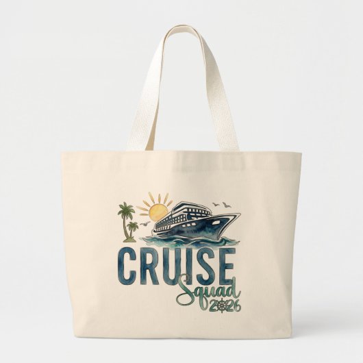 Sac Squad Croisière 2026 Cabas de Vacances (Devant)