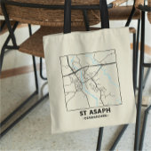 Sac St Asaph, Denbighshire Plan de Ville