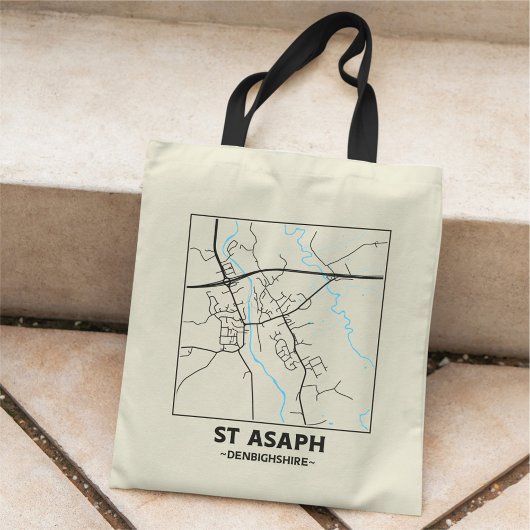 Sac St Asaph, Denbighshire Plan de Ville