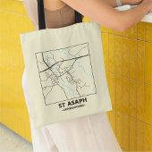 Sac St Asaph, Denbighshire Plan de Ville