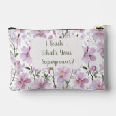 Sac Superpuissance Florale Enseignant (Verso)