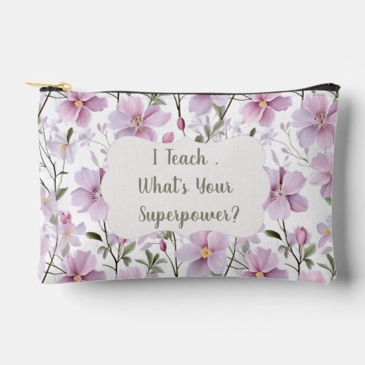 Sac Superpuissance Florale Enseignant (Recto)