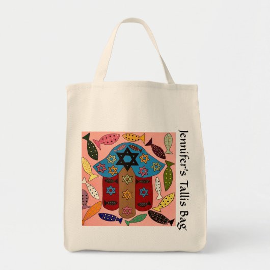 Sac Tallit de poisson Hamsa & Fertility (Devant)