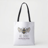 sac tote abeille bourdonneuse d'écriture (Devant)