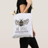 sac tote abeille bourdonneuse d'écriture (De près)