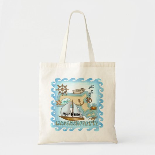 Sac tote bag Massachusetts (Devant)