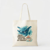 Sac Tote Baleine Cosmique & Champignons (Devant)