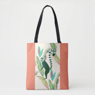 Sac Tote Epaule Wildlife Friendship SOS Lemur Draagtas