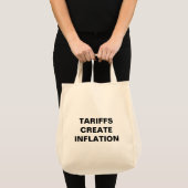 Sac Tote Épicière Tarifs Crée Inflation™ (Devant (produit))
