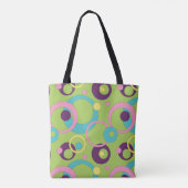 Sac tout-imprimé Cercles Vert Funky (Dos)