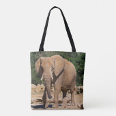 Sac tout imprimé éléphant de mer (Dos)