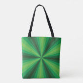 Sac tout-sur-impression vert d'illusion optique (Dos)