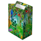 Sac tropical de cadeau de jungle de perroquet (Dos Angle)