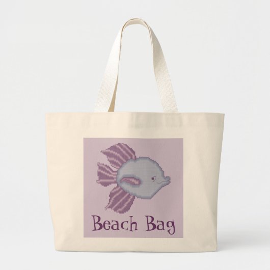 Sac tropical pourpre et violet de plage de (Devant)