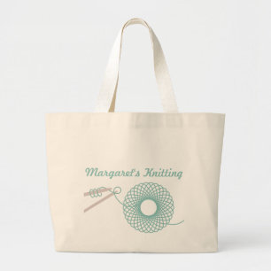 Sac turquoise foncé tricot nommé