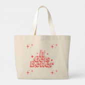 Sac typographique à paillettes rétro (Dos)