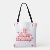 Sac typographique à paillettes rétro (Dos)