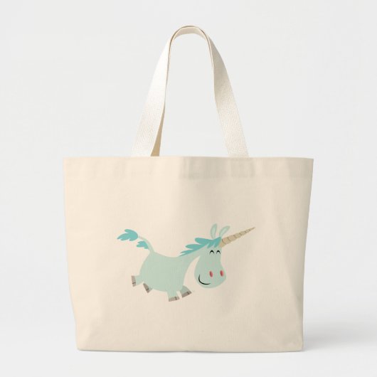 Sac Unicorne de carton bleu (Devant)