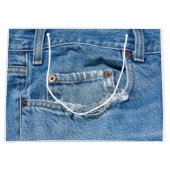 Sac usé de cadeau de jeans - grand (Devant)