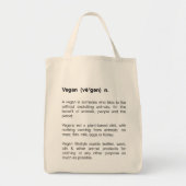 Sac végétalien de définition (Devant)