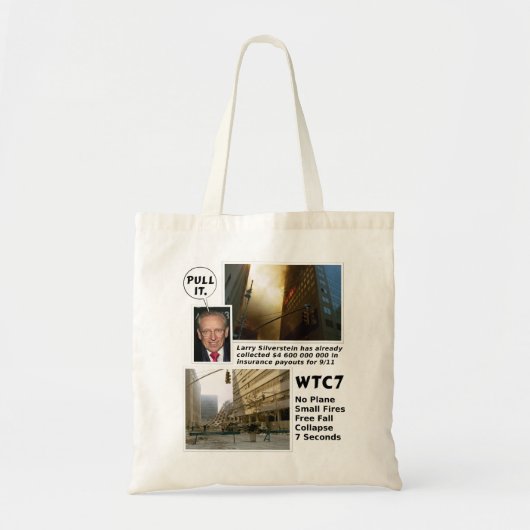 Sac Vérité sur le WTC7 911 Pull It (Devant)