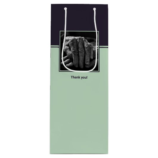 Sac vin &agrave; personnaliser avec image et logo  (Devant)