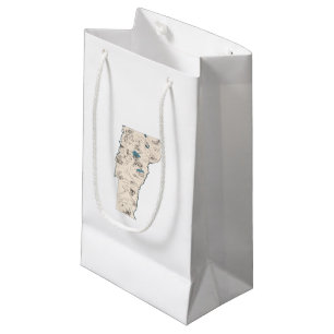 Sac vintage de cadeau de carte d'image du Vermont