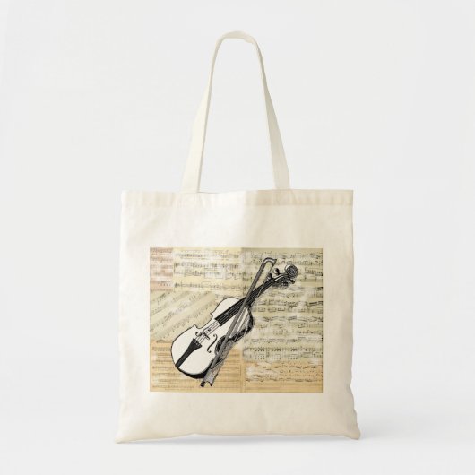Sac vintage de musique de violon (Devant)