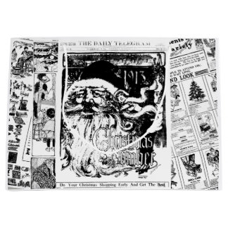 Sac vintage de sourire de cadeau de journal de