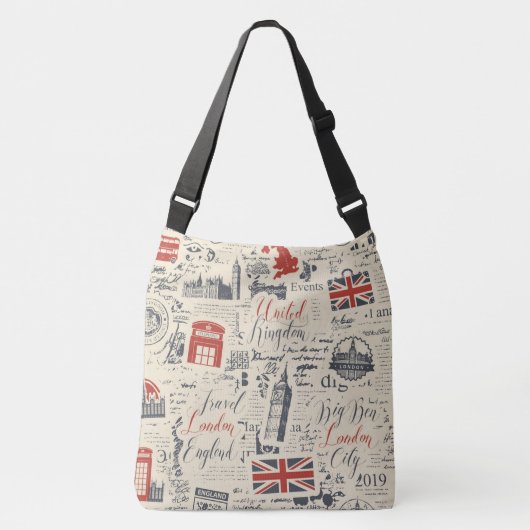 Sac vintage London Cross-Body (Devant)