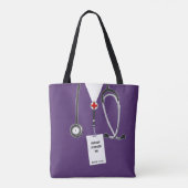 Sac Violet de l'Infirmière (Dos)