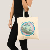 Sac violet de prière de sérénité tote bag (Devant (produit))