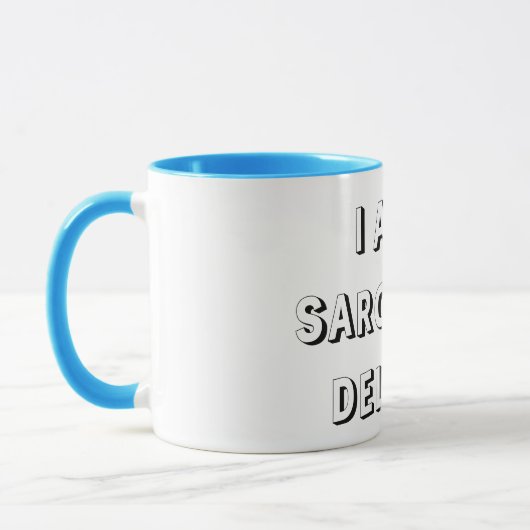 Saccadische grappige mug mok (Links)