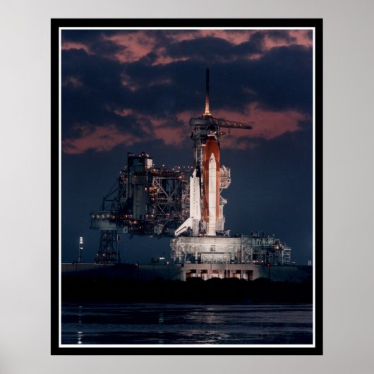 Sace Shuttle 's nachts Poster (Voorkant)