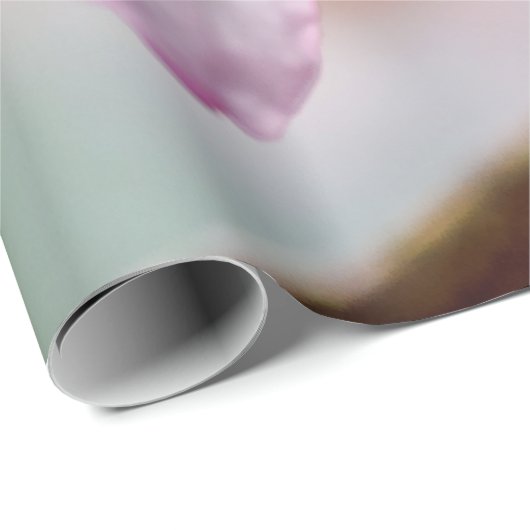 Sacharovbloemen en Oranje bladeren in Springtime Cadeaupapier (Rol Hoek)