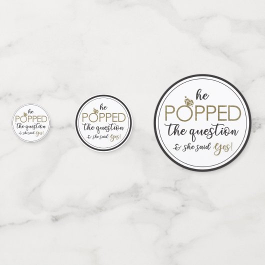 Sachet de confettis pour demande en mariage (Derrière)