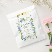 Sachets En Papier 100e anniversaire Blue Hydrangeas Merci (Scellé)